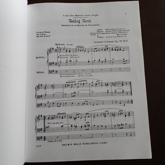 Kalmus Wedding Music for the Organ Book - Picture 4 of 7